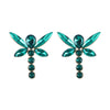 Fashion Heart Shape Alloy Inlay Rhinestones Earrings 1 Pair