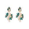 Fashion Heart Shape Alloy Inlay Rhinestones Earrings 1 Pair