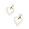 Fashion Heart Shape Plating Alloy Iron Earrings