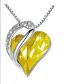 Fashion Heart Shape Alloy Plating Artificial Gemstones Necklace