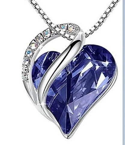 Fashion Heart Shape Alloy Plating Artificial Gemstones Necklace