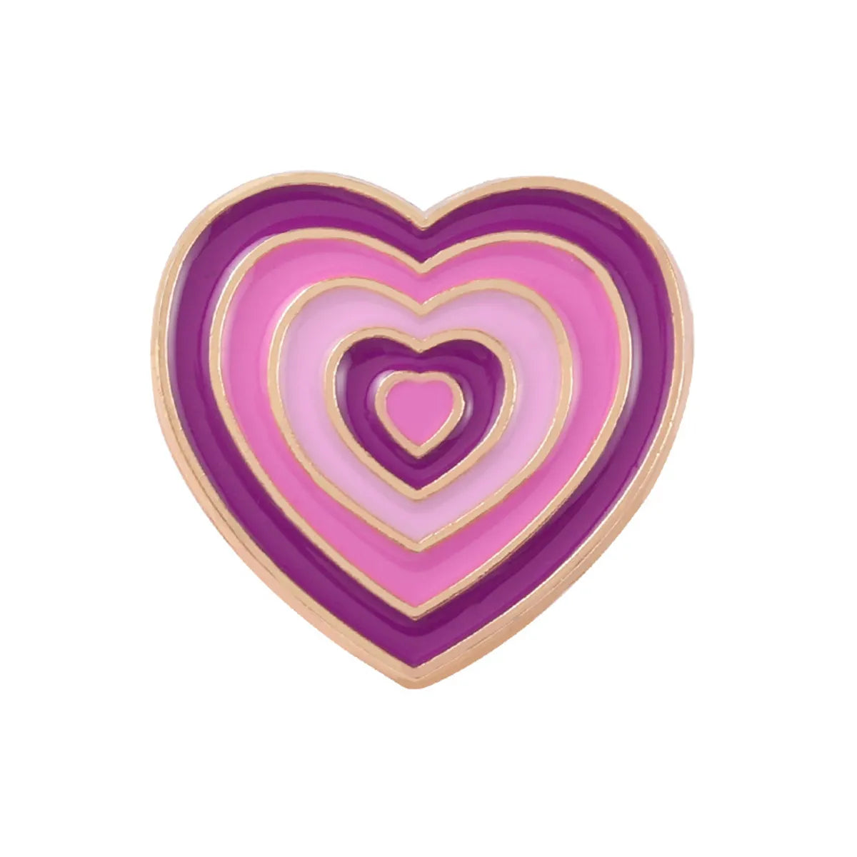 Fashion Heart Shape Alloy Plating Unisex Brooches