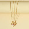 Fashion Heart Shape Alloy Plating Unisex Pendant Necklace 1 Piece