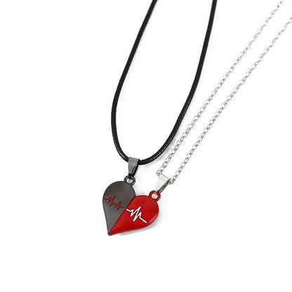 Fashion Heart Shape Alloy Plating Unisex Pendant Necklace 1 Piece