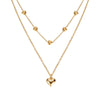 Fashion Heart Shape Alloy Plating Women's Layered Necklaces