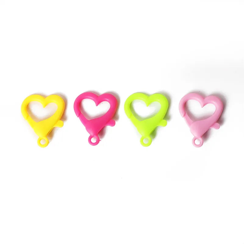 1 Piece 22 * 27mm Arylic Heart Shape Jewelry Buckle