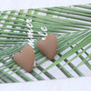 Fashion Heart Shape Arylic Spray Paint Women'S Earrings 1 Pair