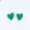 Fashion Heart Shape Arylic Spray Paint Women'S Earrings 1 Pair