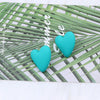 Fashion Heart Shape Arylic Spray Paint Women'S Earrings 1 Pair