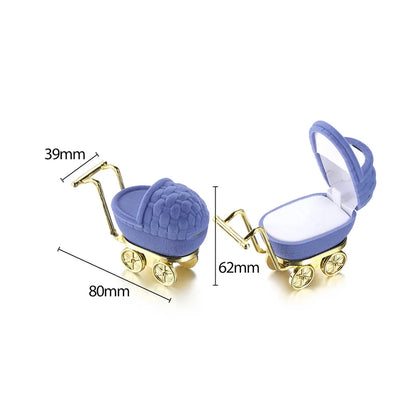 Fashion Heart Shape Flocking Jewelry Boxes