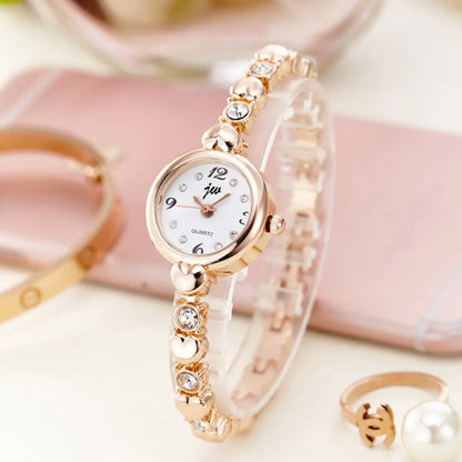 Fashion Heart Shape Jewelry Buckle Quartz Women'S Watches