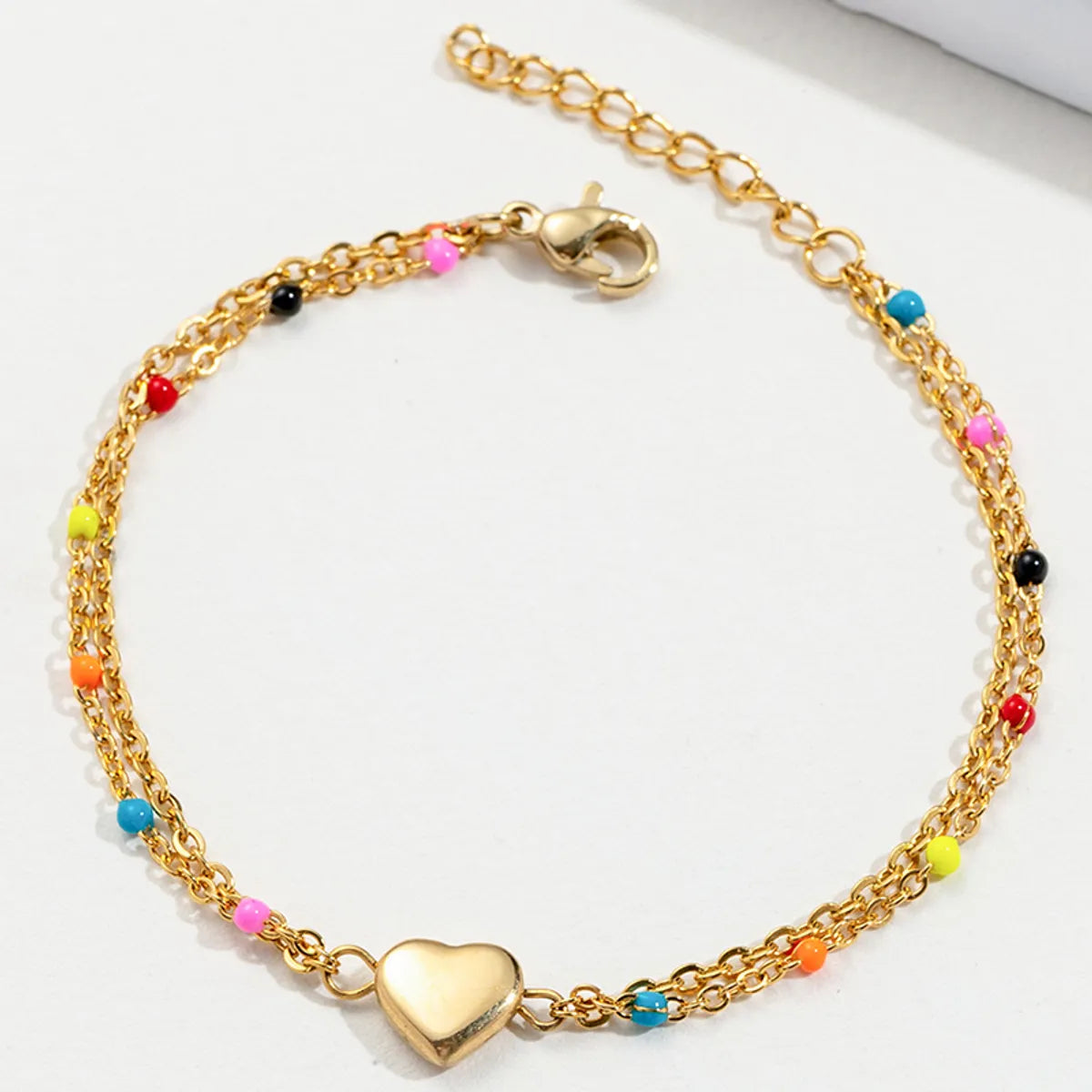 Fashion Heart Shape Stainless Steel Bracelets Plating Stainless Steel Bracelets