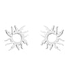 Fashion Heart Shape Stainless Steel Ear Studs 1 Pair