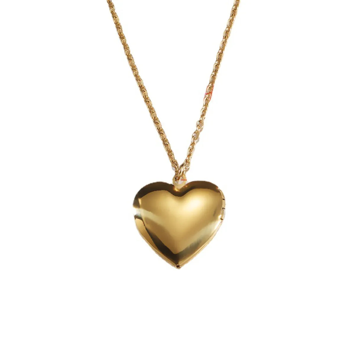 Fashion Heart Shape Stainless Steel Plating Pendant Necklace 1 Piece