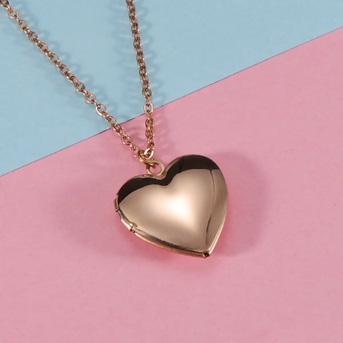 Fashion Heart Shape Stainless Steel Plating Pendant Necklace 1 Piece