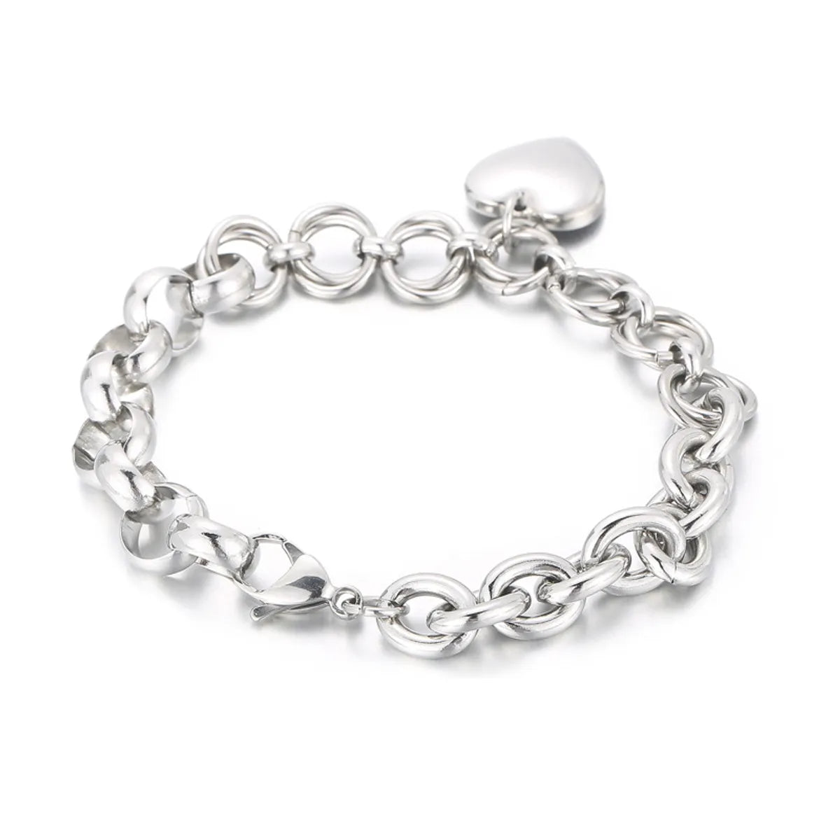 Fashion Heart Shape Titanium Steel Bracelets Stainless Steel Bracelets