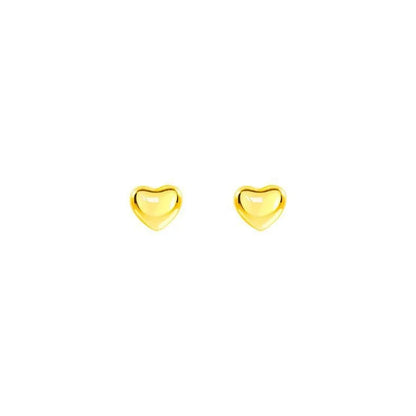 1 Pair Fashion Heart Shape Titanium Steel Ear Studs