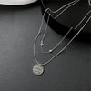 Wholesale Jewelry Fashion Heart Shape Titanium Steel Titanium Steel 18K Gold Plated Gold Plated Silver Plated Pendant Necklace