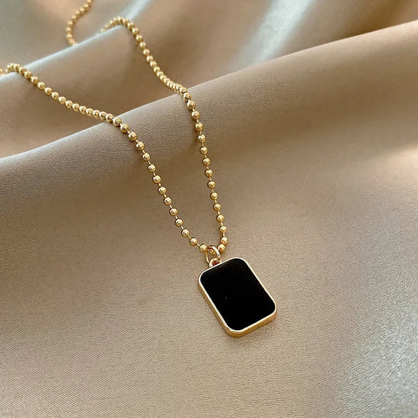 Wholesale Jewelry Fashion Heart Shape Titanium Steel Titanium Steel 18K Gold Plated Gold Plated Silver Plated Pendant Necklace