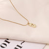 Wholesale Jewelry Fashion Heart Shape Titanium Steel Titanium Steel 18K Gold Plated Gold Plated Silver Plated Pendant Necklace