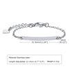 Fashion Heart Shape 304 Stainless Steel Plating Kid'S Bracelets