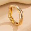 Fashion Heavy Industry Metal Exaggerated Irregular Wave Electroplated Bracelet