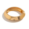 Fashion Heavy Industry Metal Exaggerated Irregular Wave Electroplated Bracelet