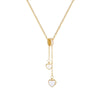 Fashion High End Female Copper And Stainless Steel Geometric Micro Inlaid Zircon Clavicle Necklace