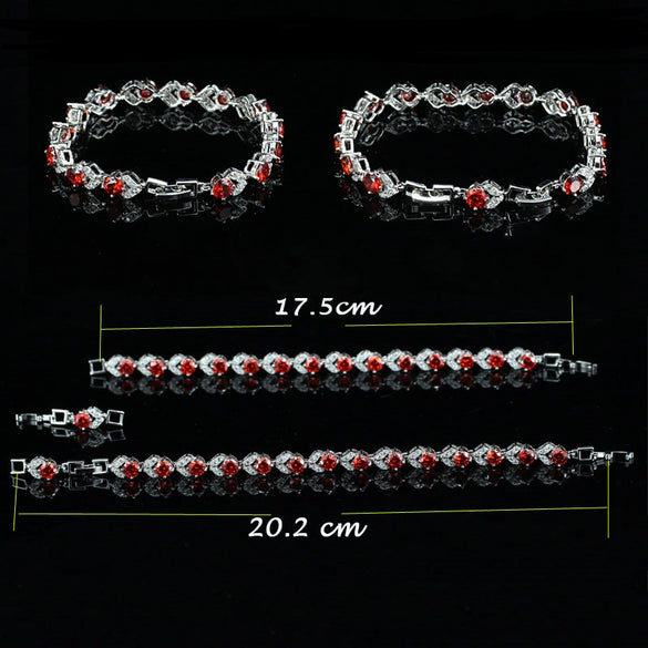 Fashion Highend Atmosphere Color With Diamond White Crystal Aaa Zircon Bracelet Women's Hand Jewelry Wholesale
