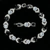 Fashion Highend Atmosphere Color With Diamond White Crystal Aaa Zircon Bracelet Women's Hand Jewelry Wholesale