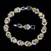 Fashion Highend Atmosphere Color With Diamond White Crystal Aaa Zircon Bracelet Women's Hand Jewelry Wholesale