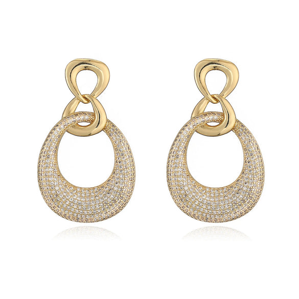 Fashion Highend Copper Plated Geometric Earrings For Women