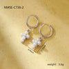 Fashion Highend Titanium Steel Geometric Cross Earrings For Women With Electroplating Treatment