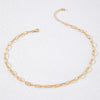 Fashion Hiphop Alloy Geometric Singlelayer Clavicle Necklace With Electroplating Treatment