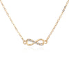 Fashion Hollow Bow Diamond Necklace Bracelet Anklet