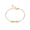 Fashion Hollow Bow Diamond Necklace Bracelet Anklet