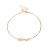 Fashion Hollow Bow Diamond Necklace Bracelet Anklet