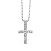 Fashion Hot Gold Plated Diamond Cross Necklace Personality Cross Jewelry Wholesale Factory Price Direct Sales