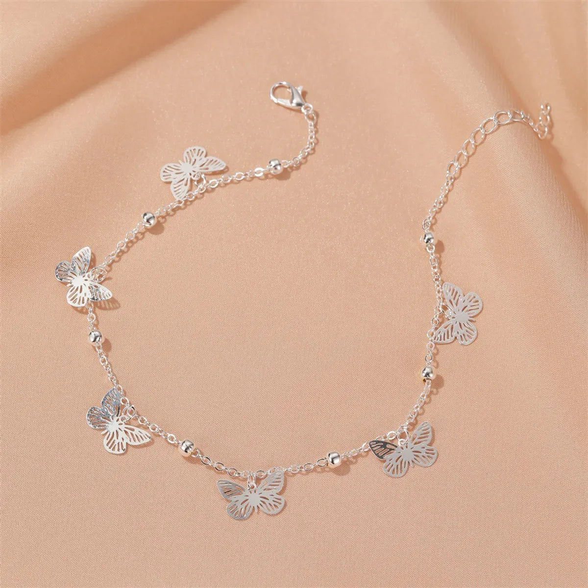 Fashion Hot-selling Footwear Summer Multi-layer Hollow Butterfly Pendant Anklet For Women Fashion Jewelry Gooddiy