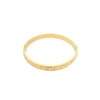 Fashion Imitation Gold Stainless Steel Striped Elegant Alloy Electroplated Bracelet