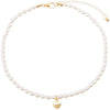 Fashion Imitation Pearl Bead Chain Necklace With Retro Cross Pendant Handmade Geometric Fairy Style Jewelry For Women