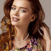 Fashion Imitation Pearl Bead Chain Necklace With Retro Cross Pendant Handmade Geometric Fairy Style Jewelry For Women
