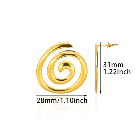 Fashion Imitation Pearl Stainless Steel 18K Gold Electroplated Women's Petal Earrings