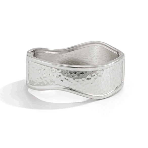 Fashion Ins Metal Irregular Knocking Pattern Electroplated Bracelet
