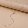 Fashion Ins Style Geometric Iron Snake Bone Chain Pendant Clavicle Necklace With Electroplating
