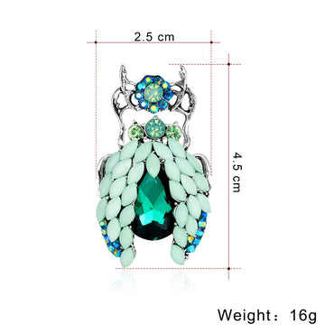 Fashion Insect Alloy Inlay Rhinestone Brooches