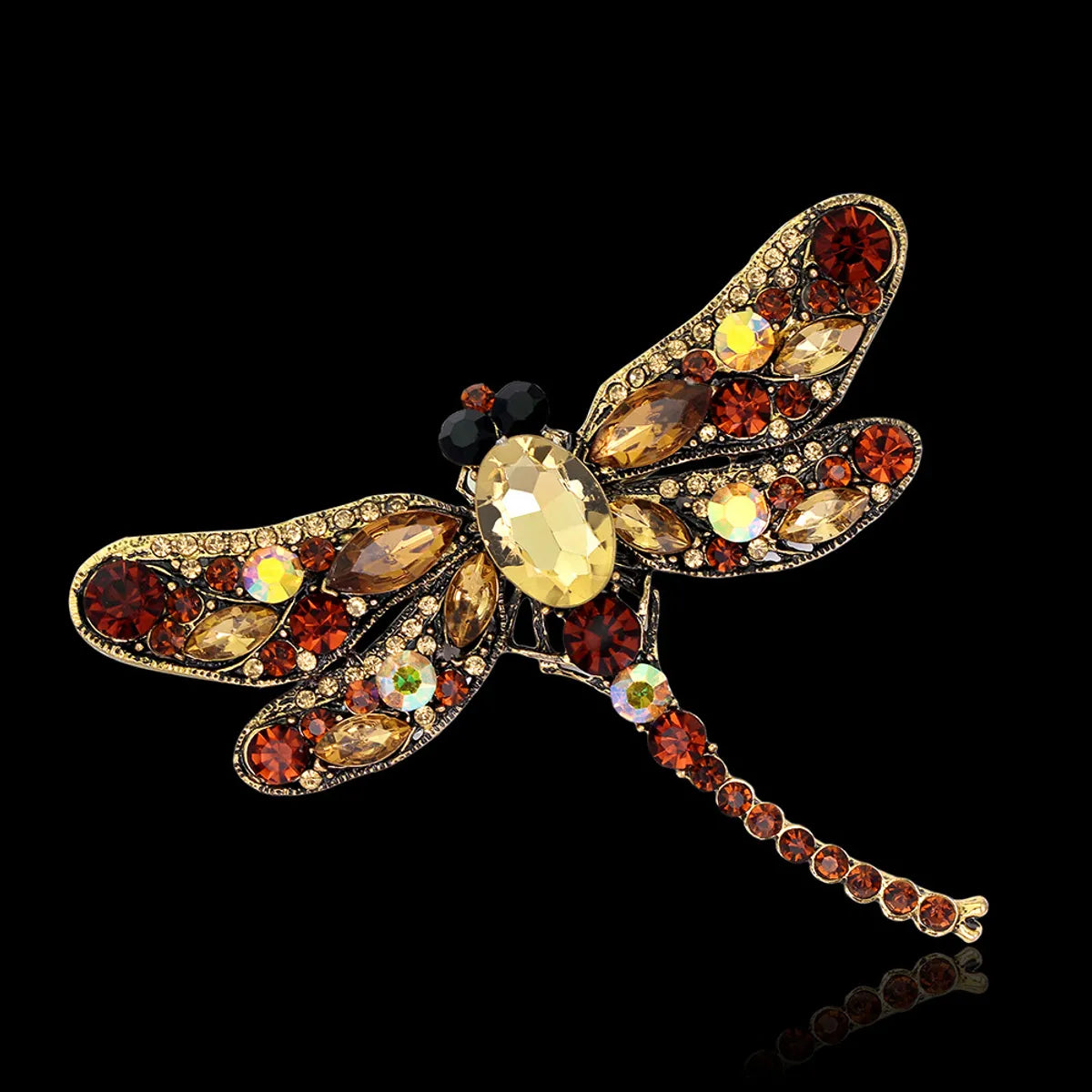 Fashion Insect Alloy Rhinestones Women'S Brooches