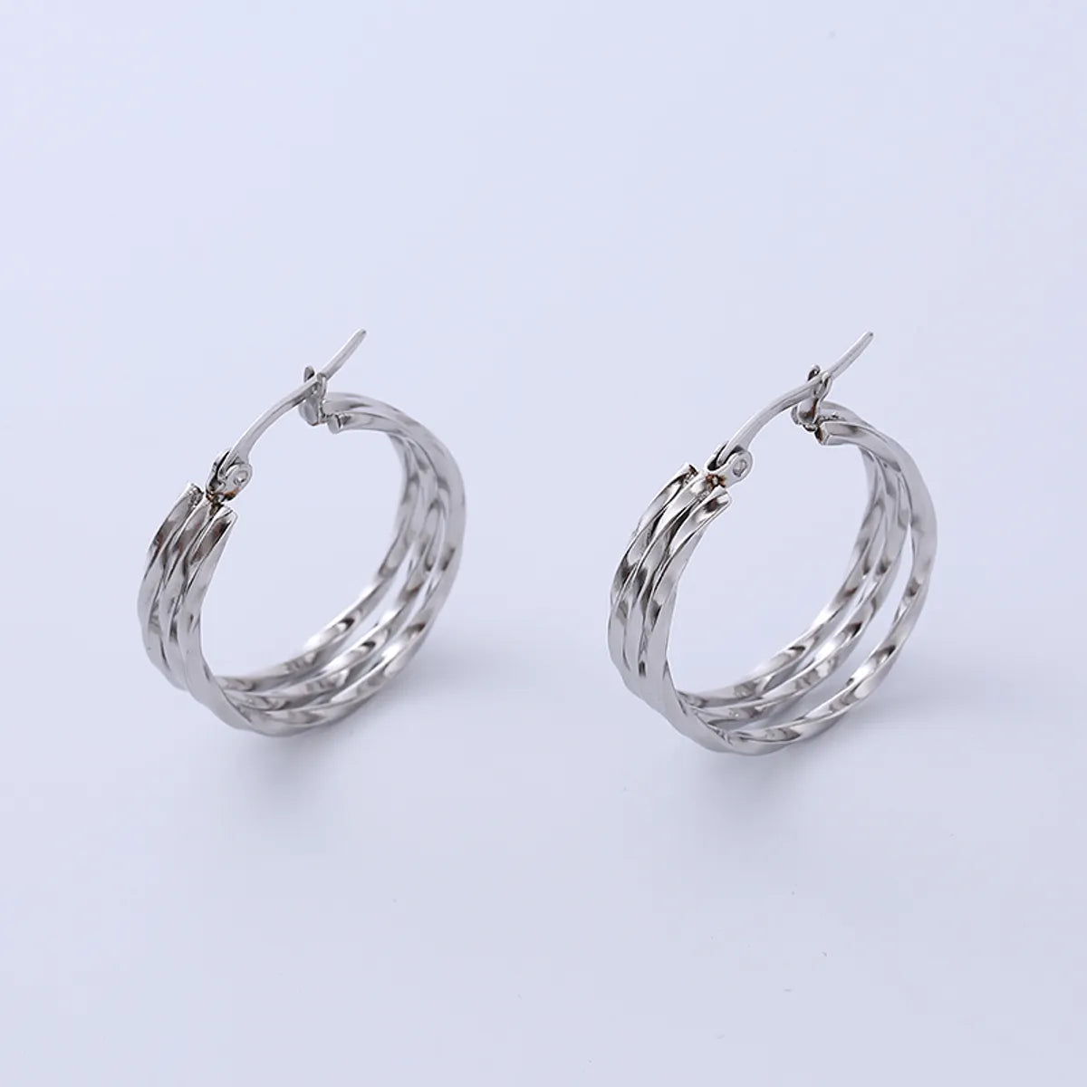 Fashion Irregular Circle Women's Stainless Steel Earrings