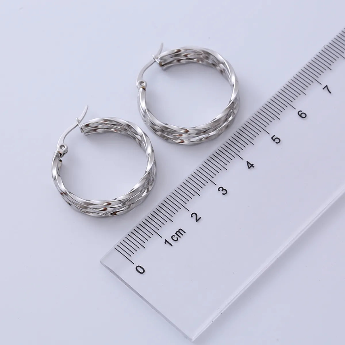 Fashion Irregular Circle Women's Stainless Steel Earrings