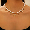 Fashion Irregular Imitation Pearl Bracelet With Starfish Shell Design Electroplated For Women Summer Beach Ocean Series